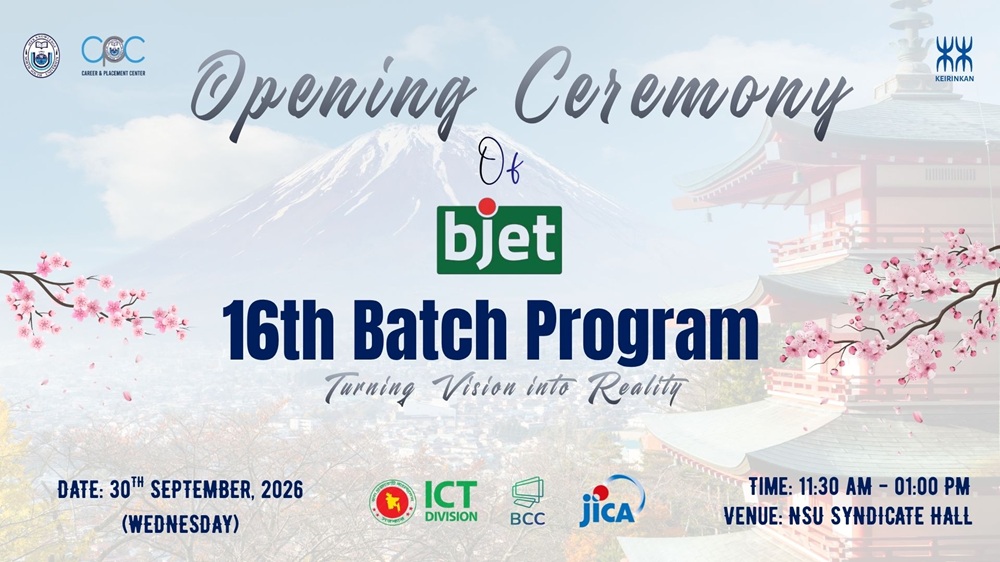 Opening Ceremony of bjet 16th Batch Program