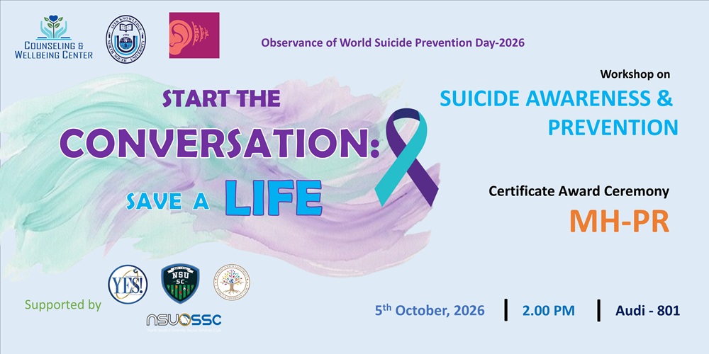 Workshop on Suicide Awareness & Prevention